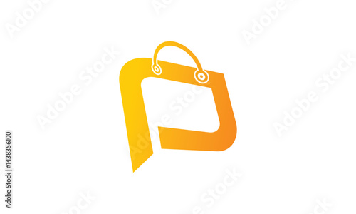 abstract shopping bag logo