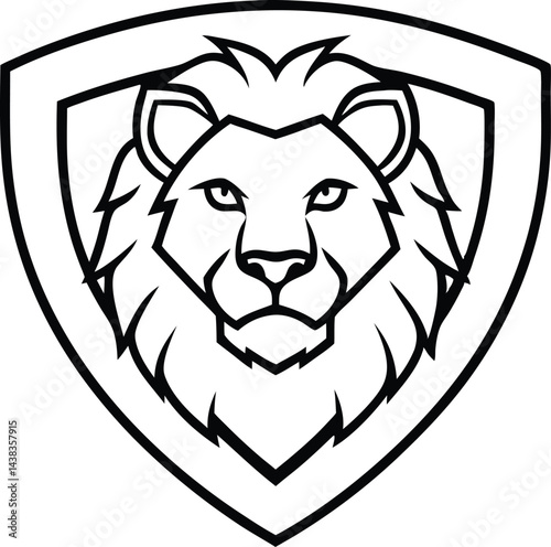 lion head vector