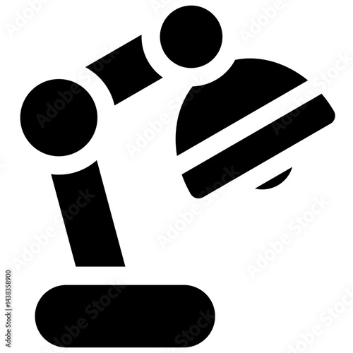 vector illustration of a desk lamp