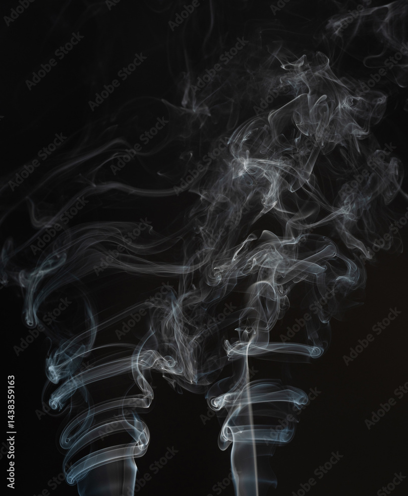 Abstract fume smoke