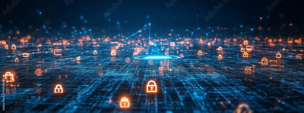 Obraz premium Network Security