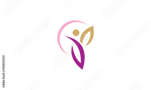 happy vegetarian beauty logo