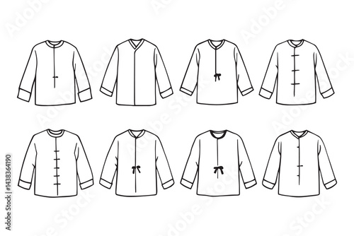 Tunics line art