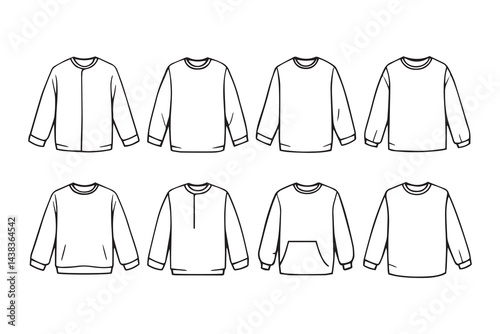 Tunics line art