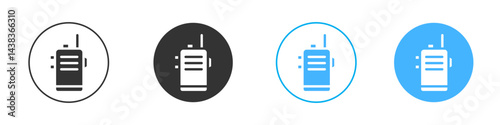 Walkie talkie icon simple flat vector icon pack