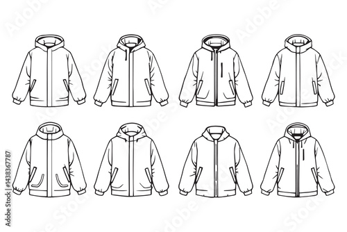  Windbreaker line art
