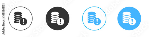 Data loss icon simple flat vector icon pack