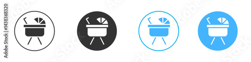 Baby carriage icon simple flat vector icon pack