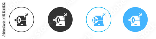 Ddos icon simple flat vector icon pack