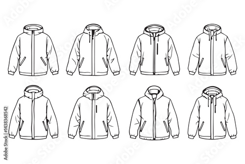  Windbreaker line art