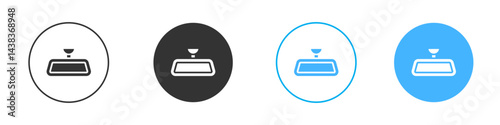Rear mirror icon simple flat vector icon pack
