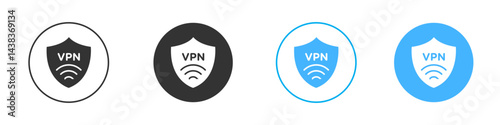 Vpn icon simple flat vector icon pack