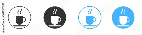 Coffee mug icon simple flat vector icon pack