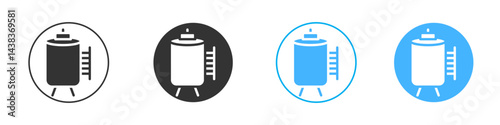 Water tank icon simple flat vector icon pack