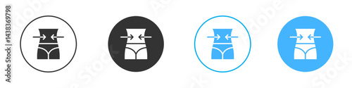 Weight loss icon simple flat vector icon pack