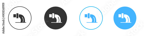 Waste water icon simple flat vector icon pack