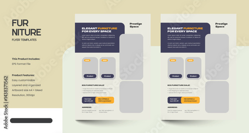 Minimalist Furniture Flyer Design Template