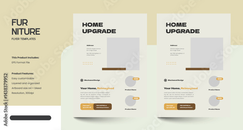 Minimalist Furniture Flyer Design Template