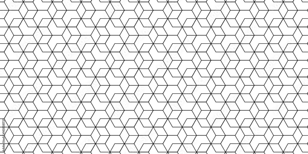 	
Vector seamless pattern with hexagon square cube geometric pattern shapes grid metal element texture design. abstract tiles gradient science web tech connection triangle diamond honeycomb.