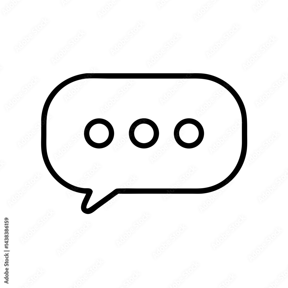 No people in a conversation bubble illustration No people in a conversation bubble illustration