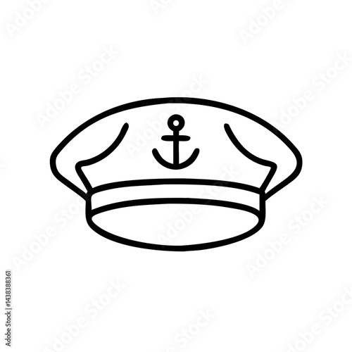 Captain's hat with anchor