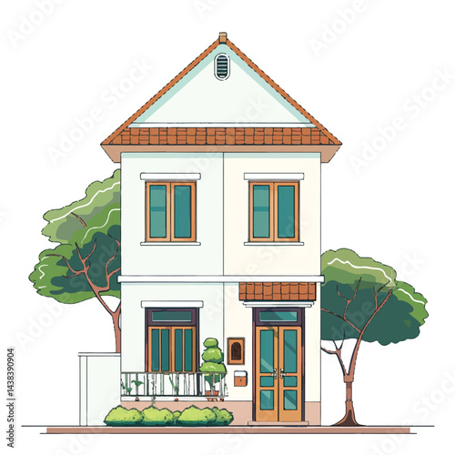 house, home, architecture, building, roof, estate, 3d, construction, door, real, model, residential, illustration, real estate, sale, cottage, window, vector, family, exterior, small, business, proper