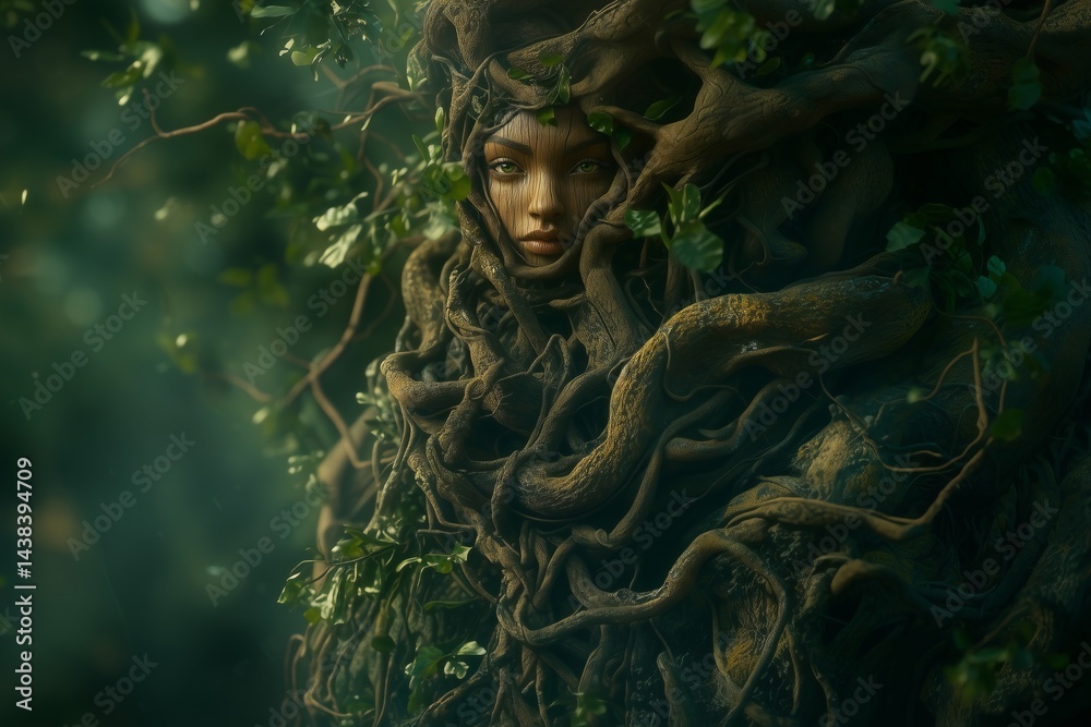 Dryad portrait close-up
