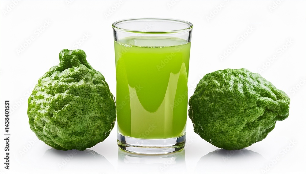 Obraz premium bergamot juice isolated