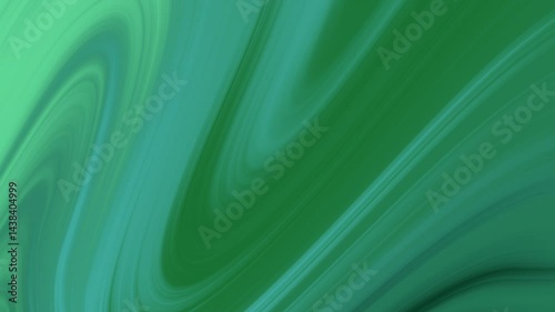 Abstract green waves flowing smoothly, creating a serene and calming background for designs