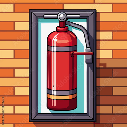 Emergency Fire Extinguisher Isolated