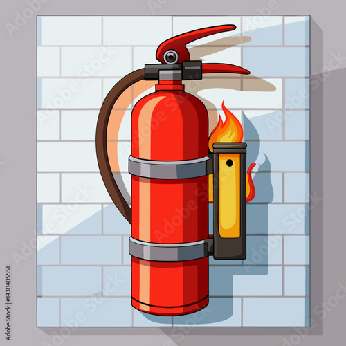 Emergency Fire Extinguisher Isolated
