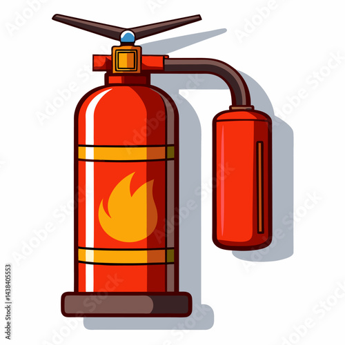 Emergency Fire Extinguisher Isolated