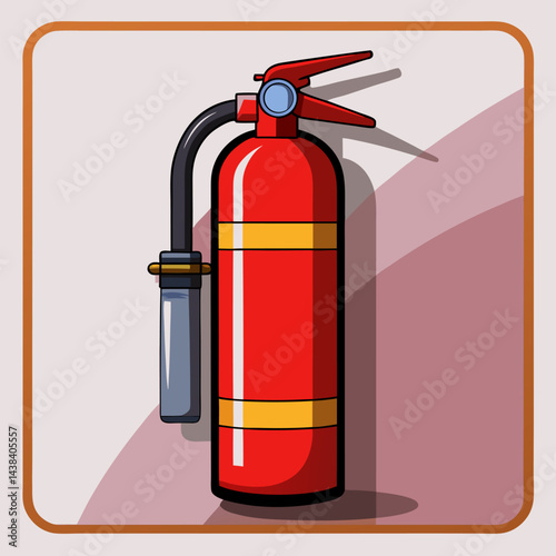 Emergency Fire Extinguisher Isolated