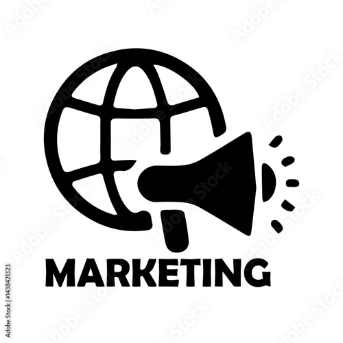 black marketing icon