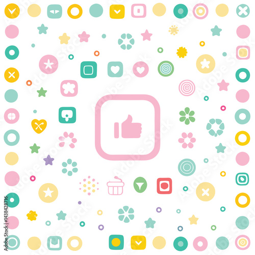 Cute, Colorful, Flat Icons