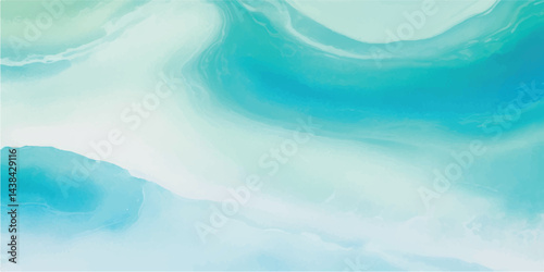 A peaceful abstract watercolor background in soft blue and green tones, resembling the calm ocean. Ideal for web design, stationery, and digital backdrops.
