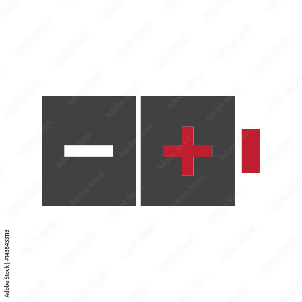 Fototapeta premium batery color