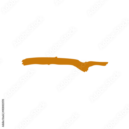 Cartoon wooden twig