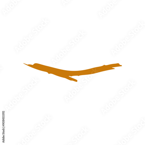 Cartoon wooden twig