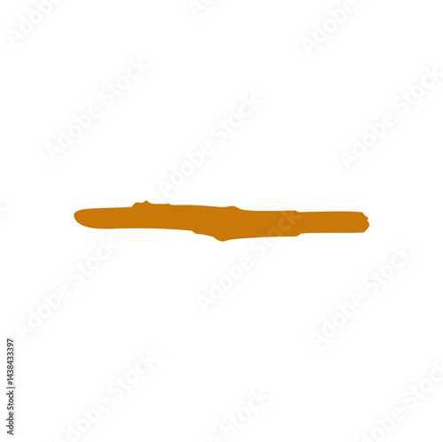 Cartoon wooden twig