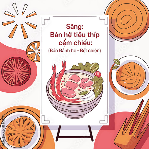 restraint menu banner design illustration stock photos