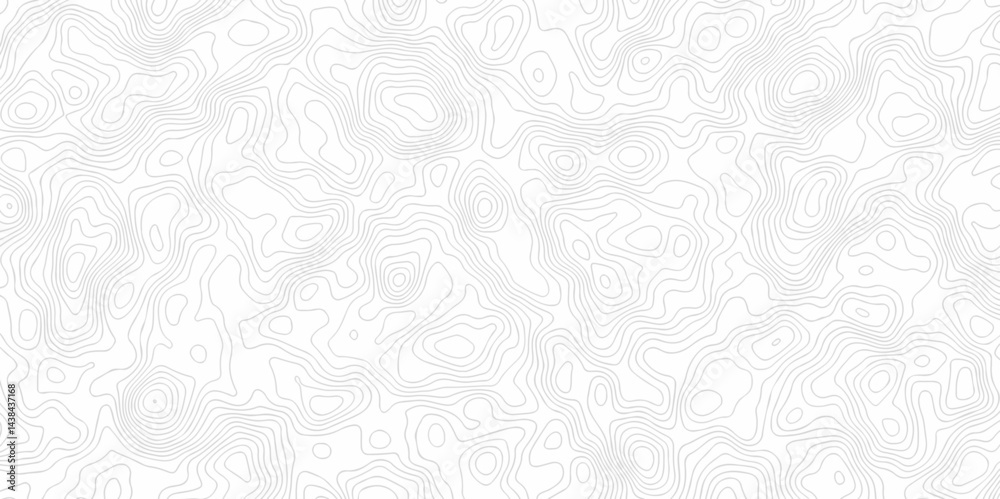 Abstract geometric topography curve grid map and topo contour map on white background. Seamless pattern with lines Topographic map design.
Abstract geometric topography curve grid map and topo contour map on white background. Seamless pattern with lines Topographic map design.