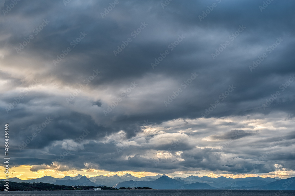 The beautiful landscapes of Storjord, Norland, Norway