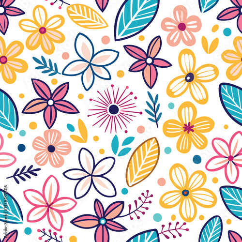 Colorful Floral Pattern (1)