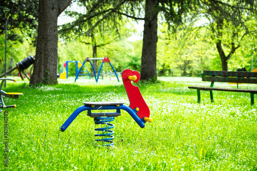 Obraz na plátně italian playground with no people