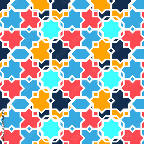 Abstract shapes pattern design