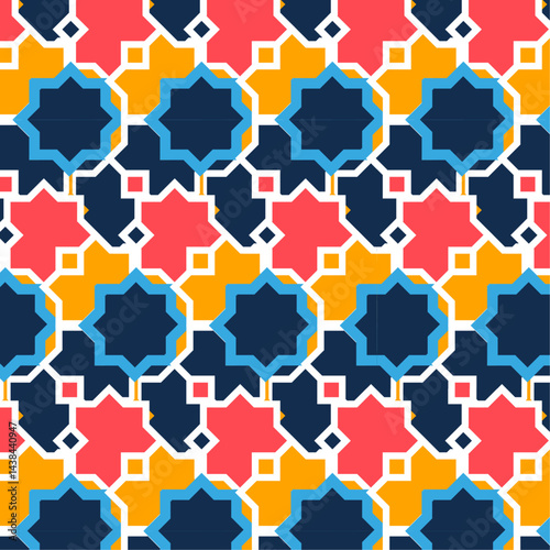 Colorful  Seamless Pattern Set design
