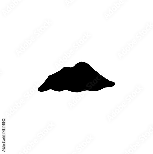 Dirt mound silhouette 