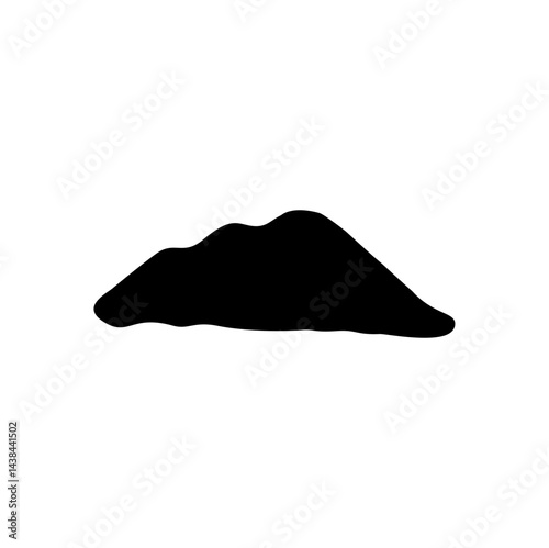 Dirt mound silhouette 