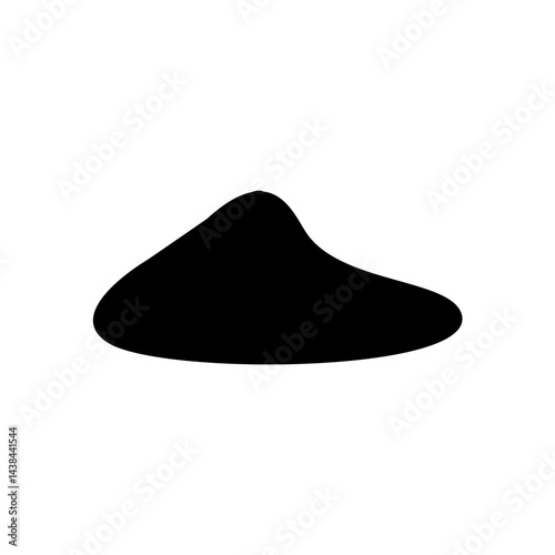 Dirt mound silhouette 